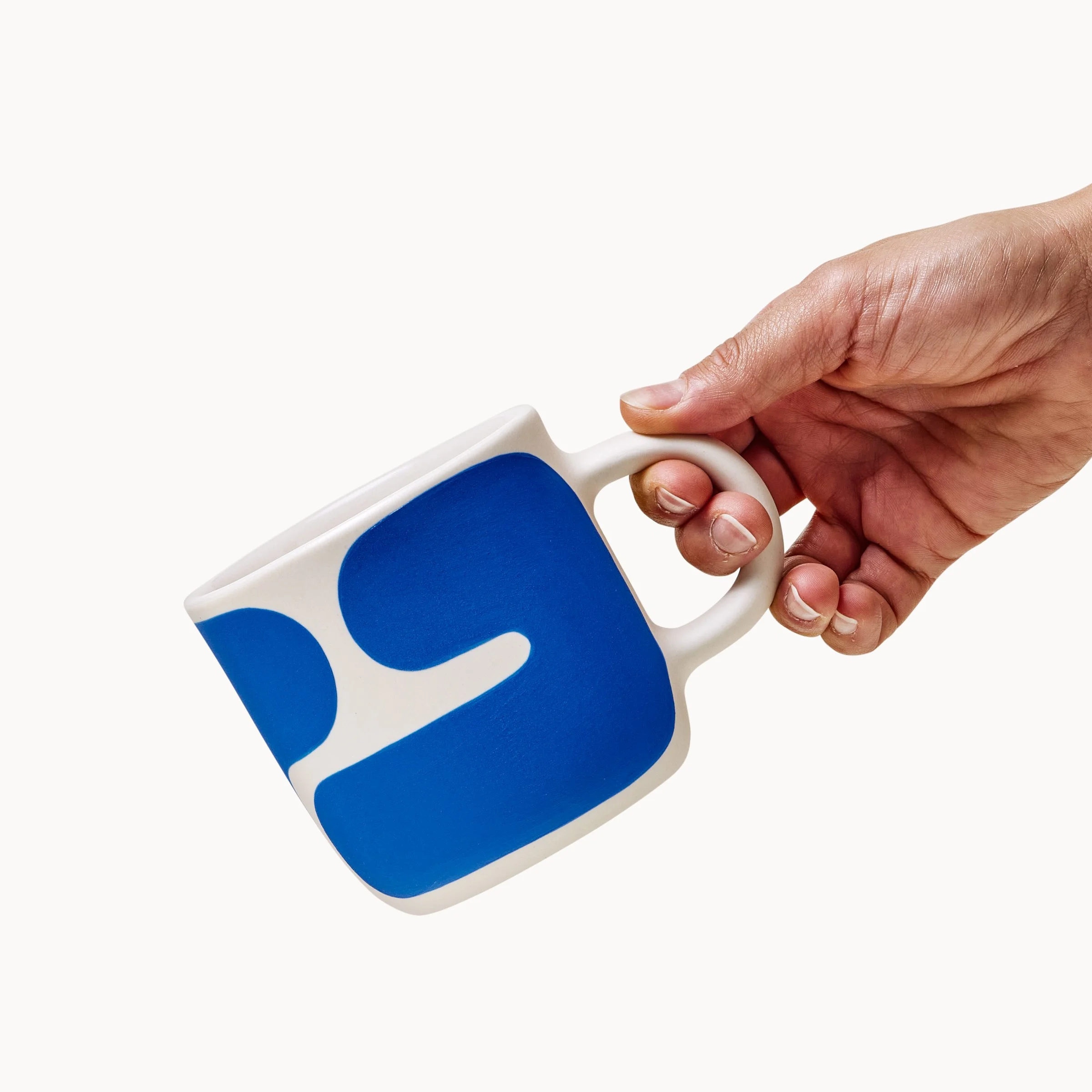 Cobalt Color Block Mug — Franca NYC